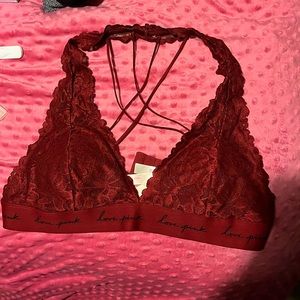 PINK red bralette
